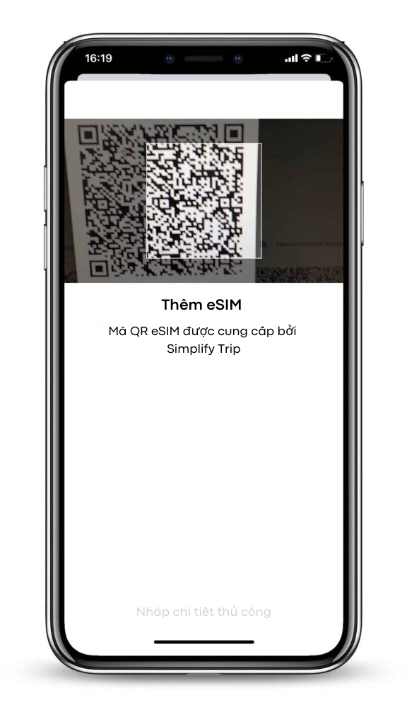 Bước 3: Quét mã QR